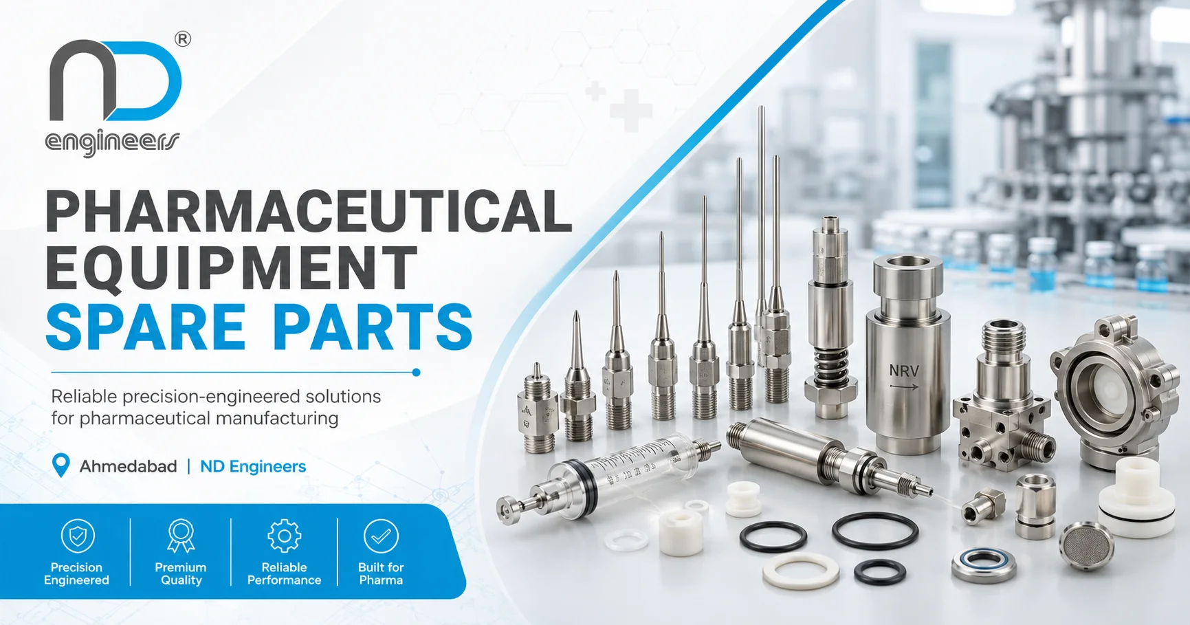 Pharmaceutical equipment spare parts