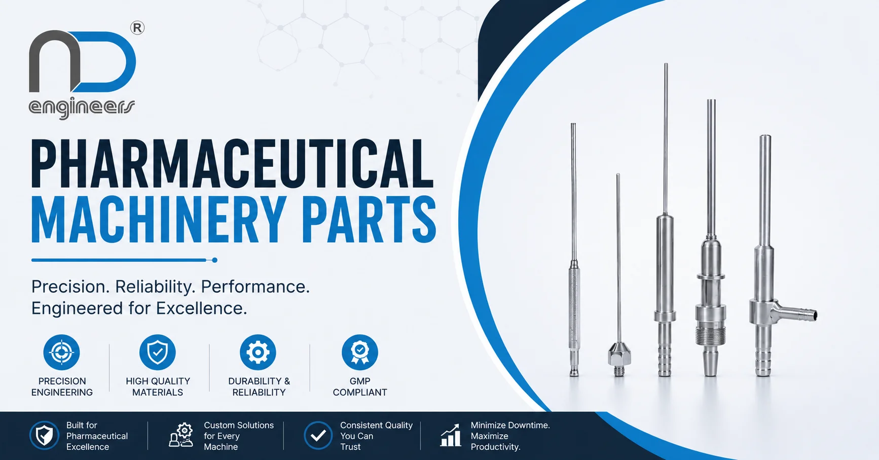 Pharmaceutical machinery parts