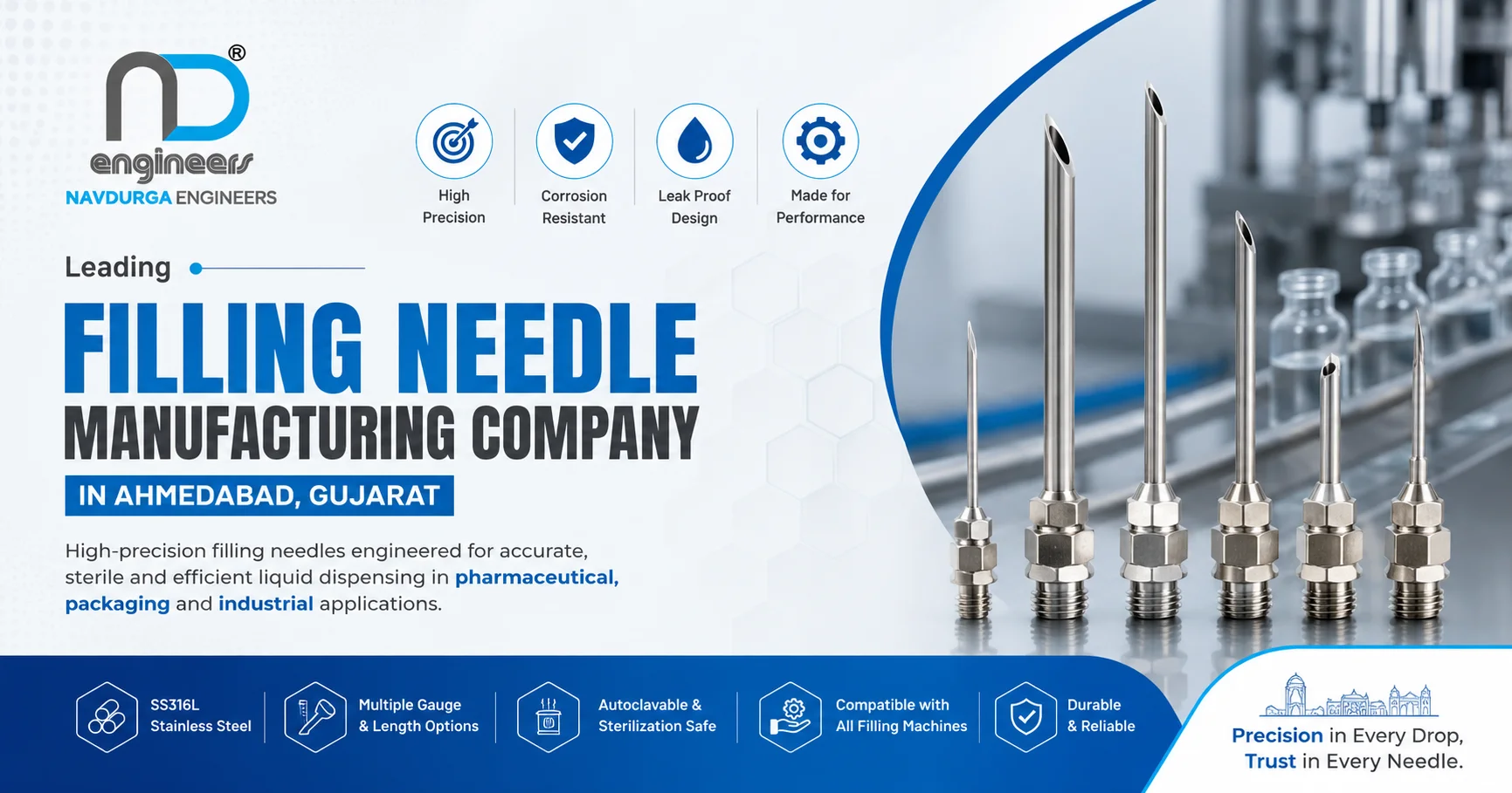 Filling needle manufacturing company
