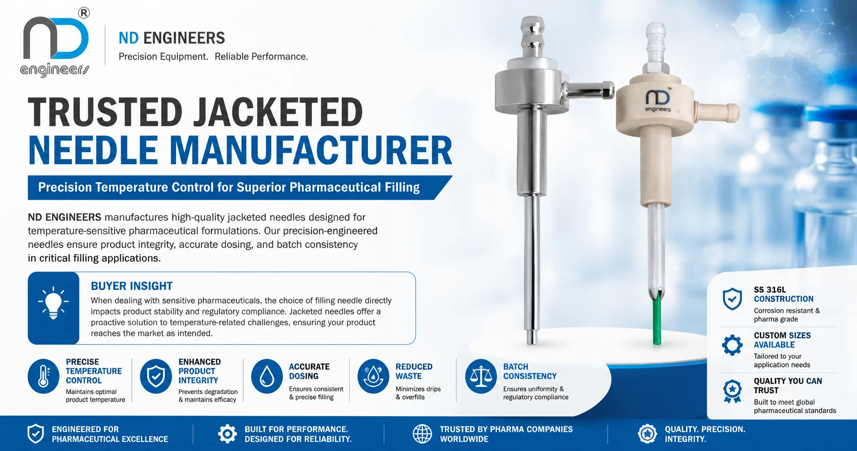 Trusted jacketed needle manufacturer